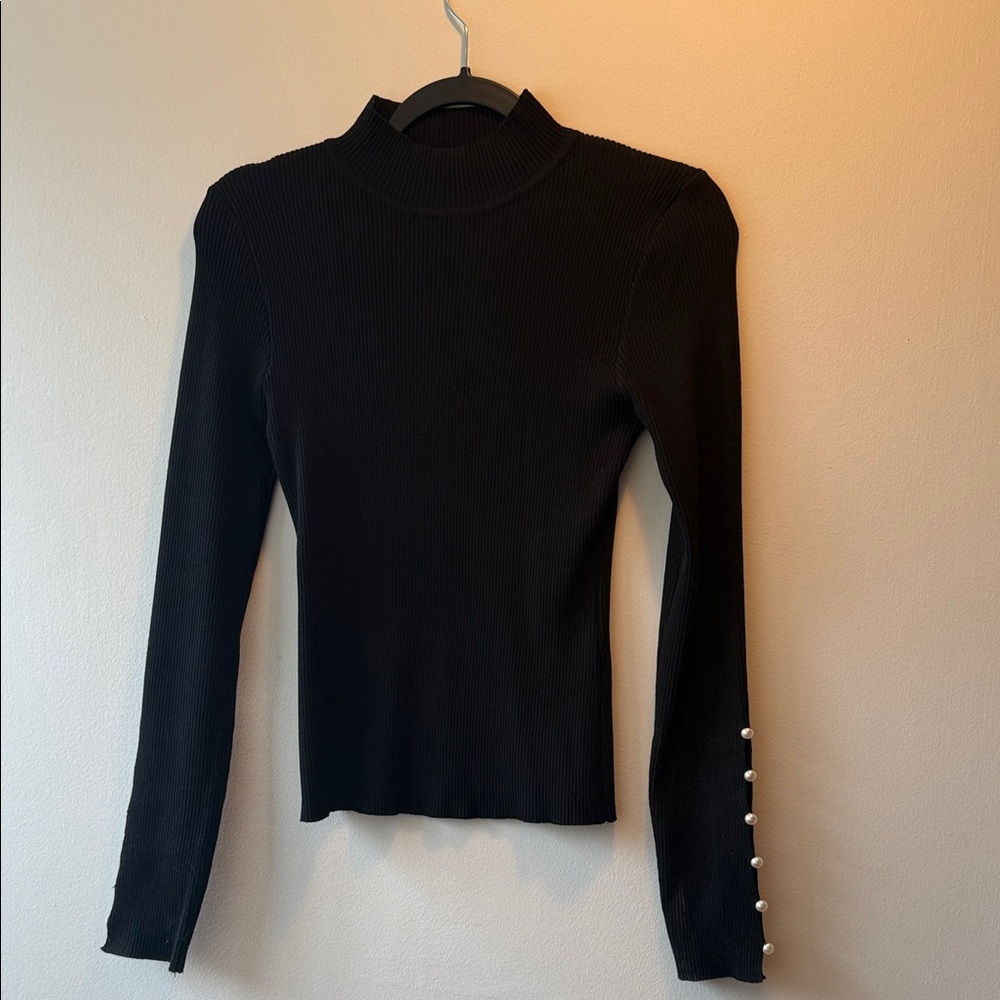 Elegant Black Long Sleeve Top